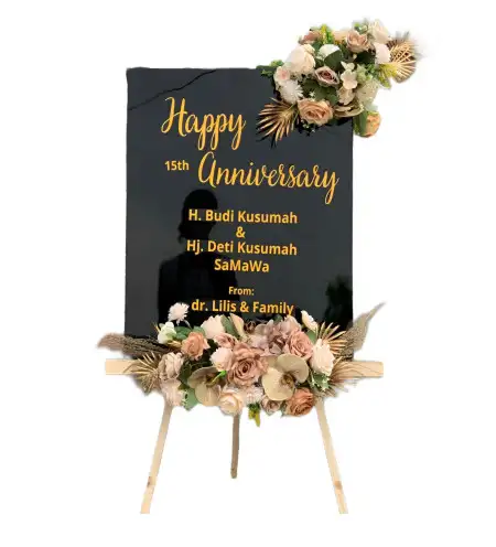 Papan Bunga Akrilik Lemahputih